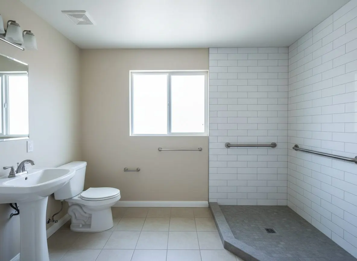 Curbless shower conversion in Mission Viejo