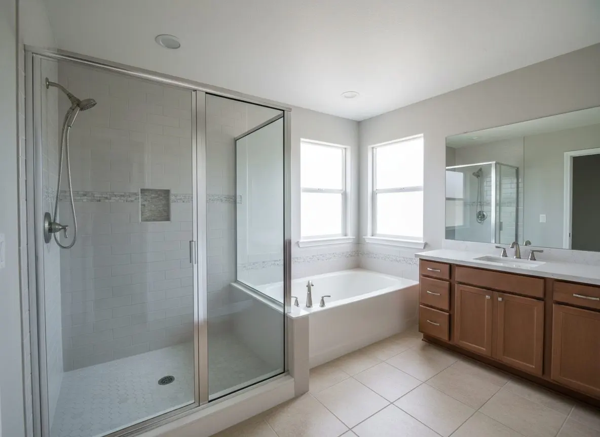 Guest bath converted, tub kept in San Juan Capistrano