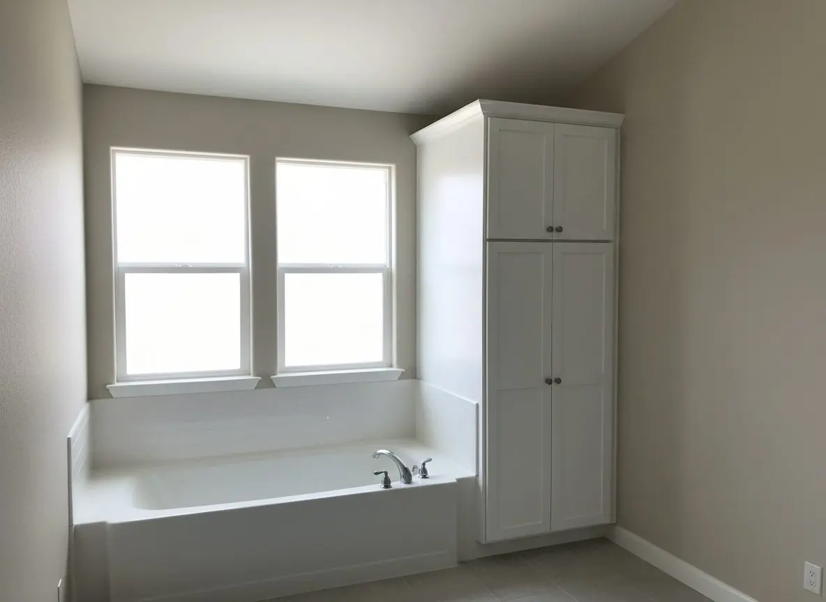 Linen tower in a tight corner in Lake Forest